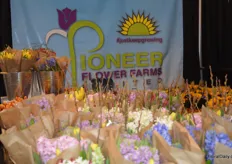 Pioneer Flower Farms brought lots of bouquets.